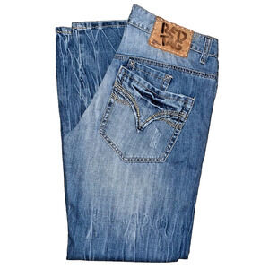 Omavi Red Tag Deluxe Jeans Mens Street Denim 34x24 Bootfit